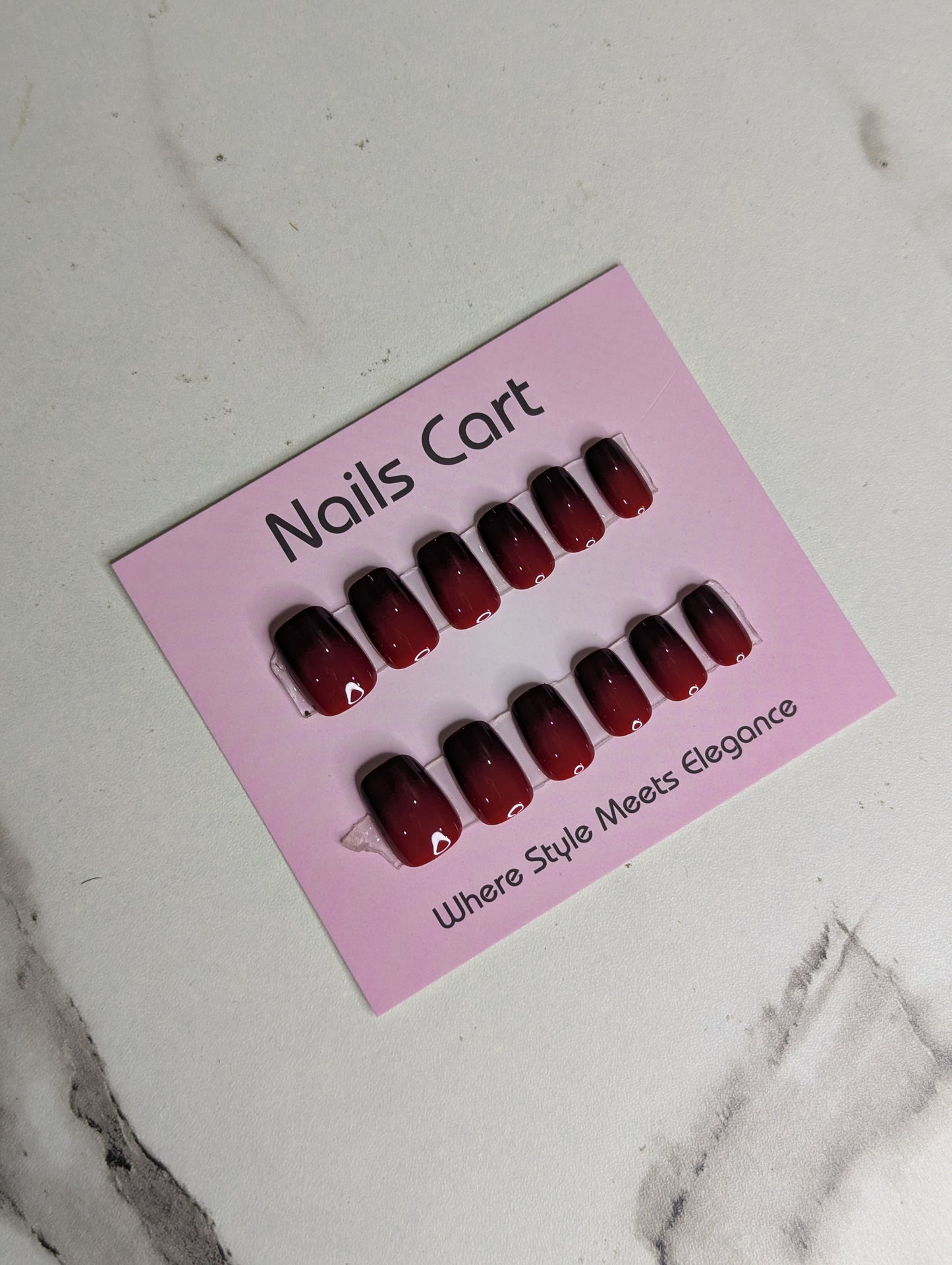 Dark Red Gradient Ombre
