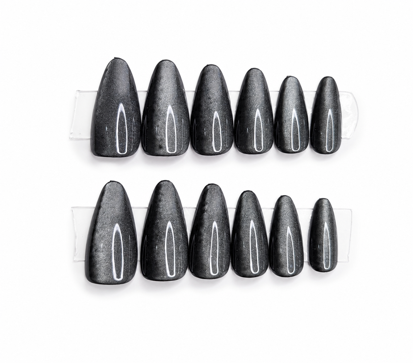 Black Silver Marble Shimmer