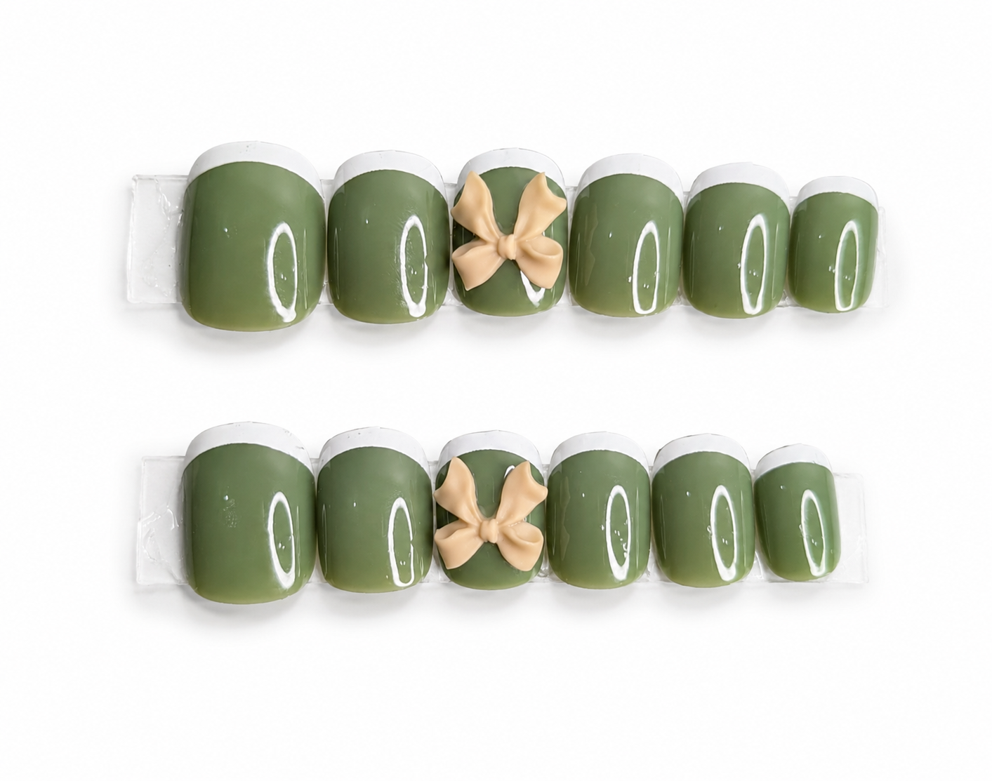 Olive Green French Bow