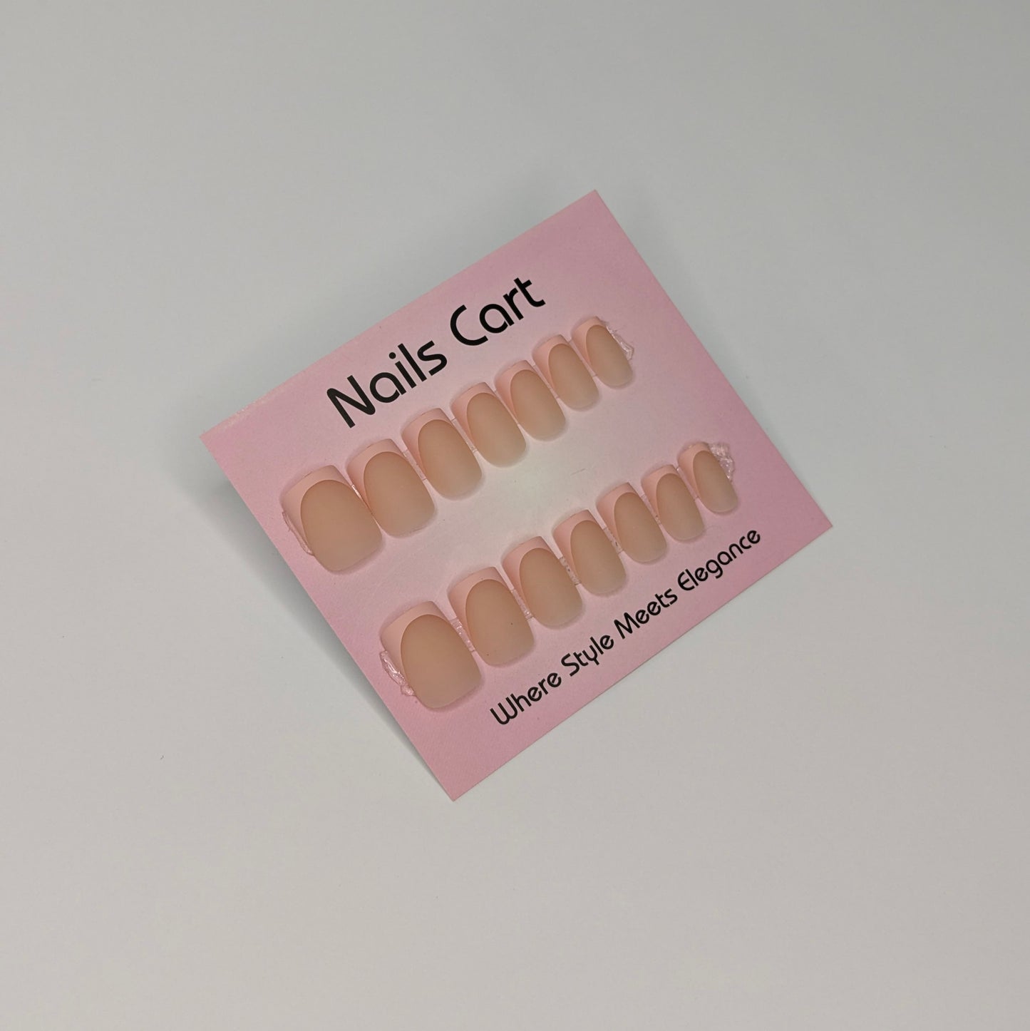 Nude Glitter Square