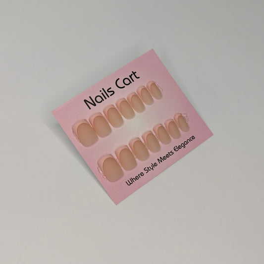 Nude Glitter Square