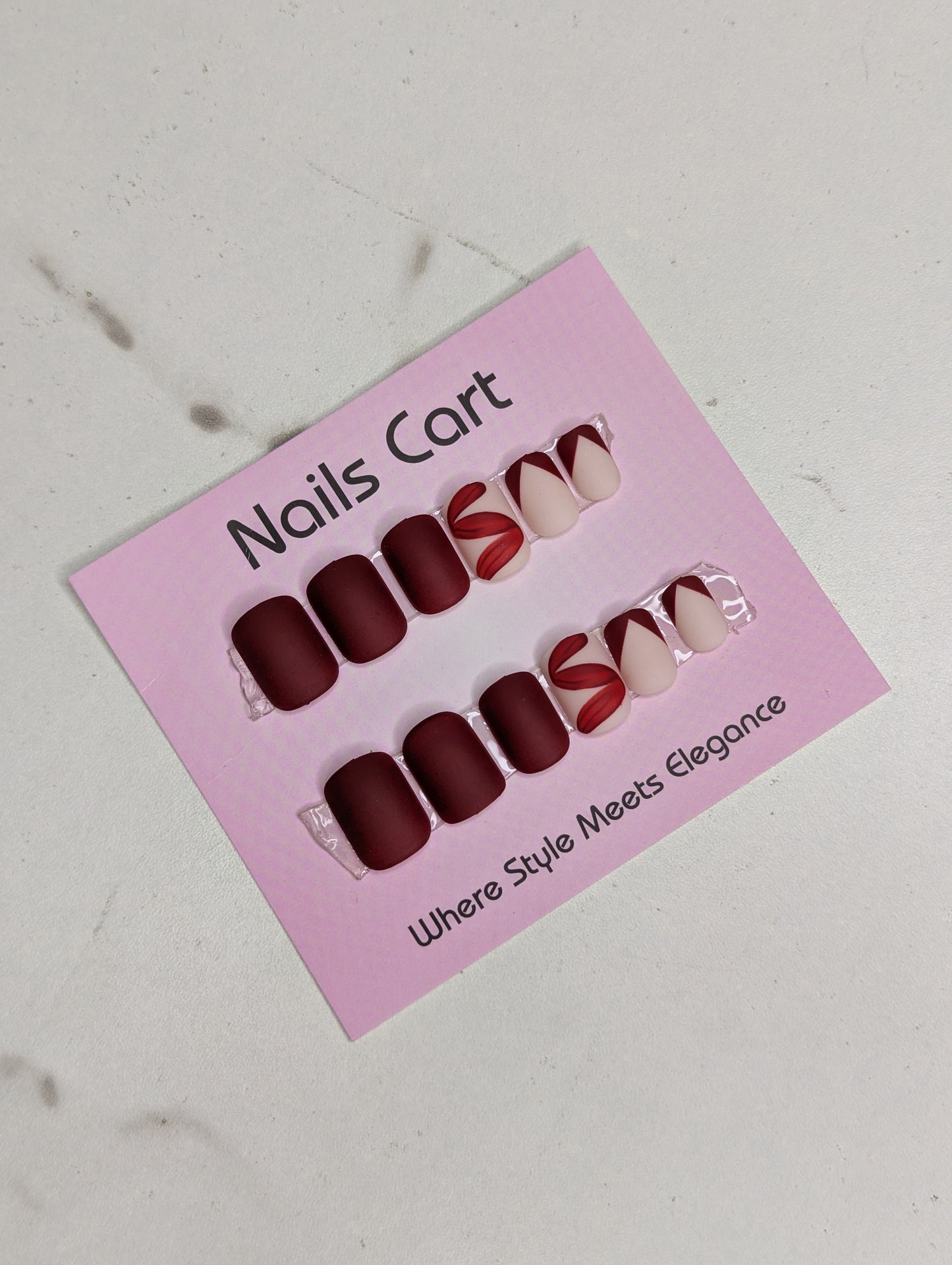 Maroon Swirl Matte