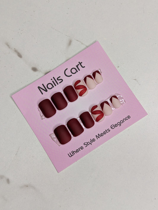 Maroon Swirl Matte