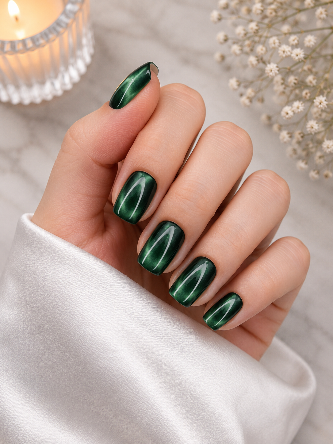 Forest Green Cat Eye