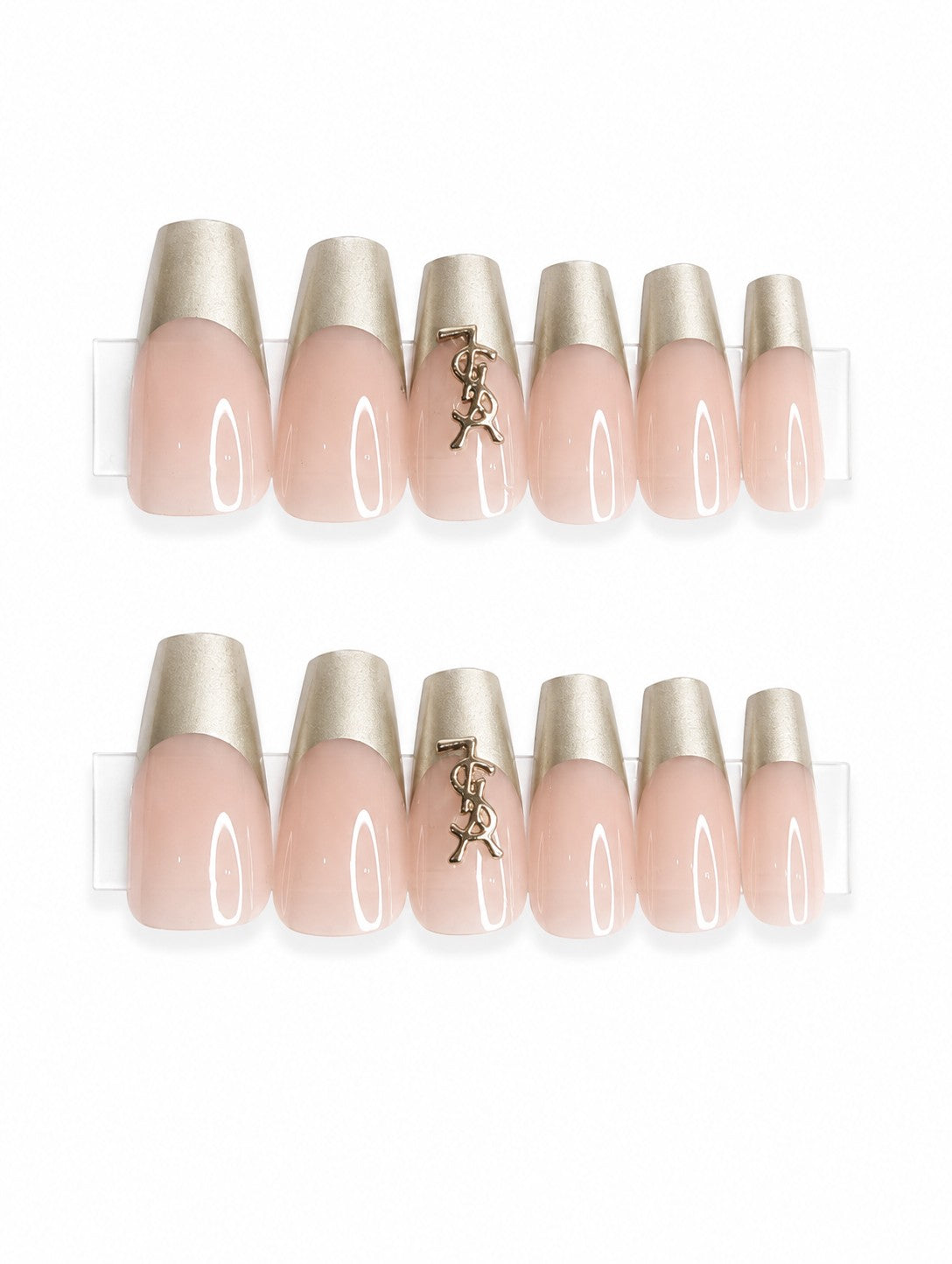 Nude Gold Charm French