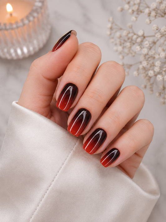 Dark Red Gradient Ombre