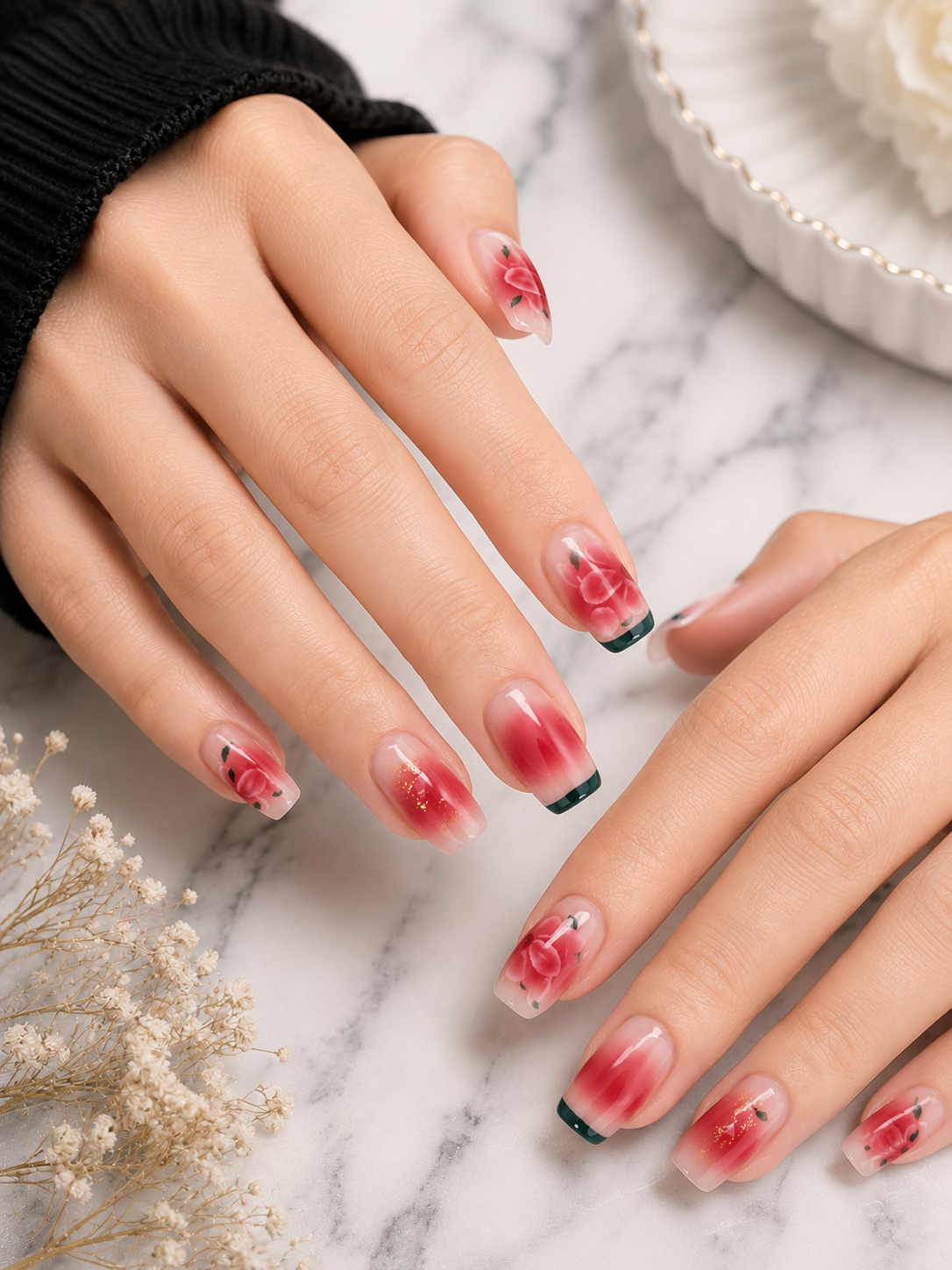 Watermelon Ombre Floral