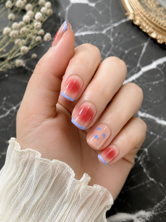 Coral French Ombre