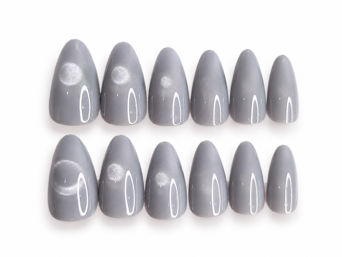 Grey Glossy Almond
